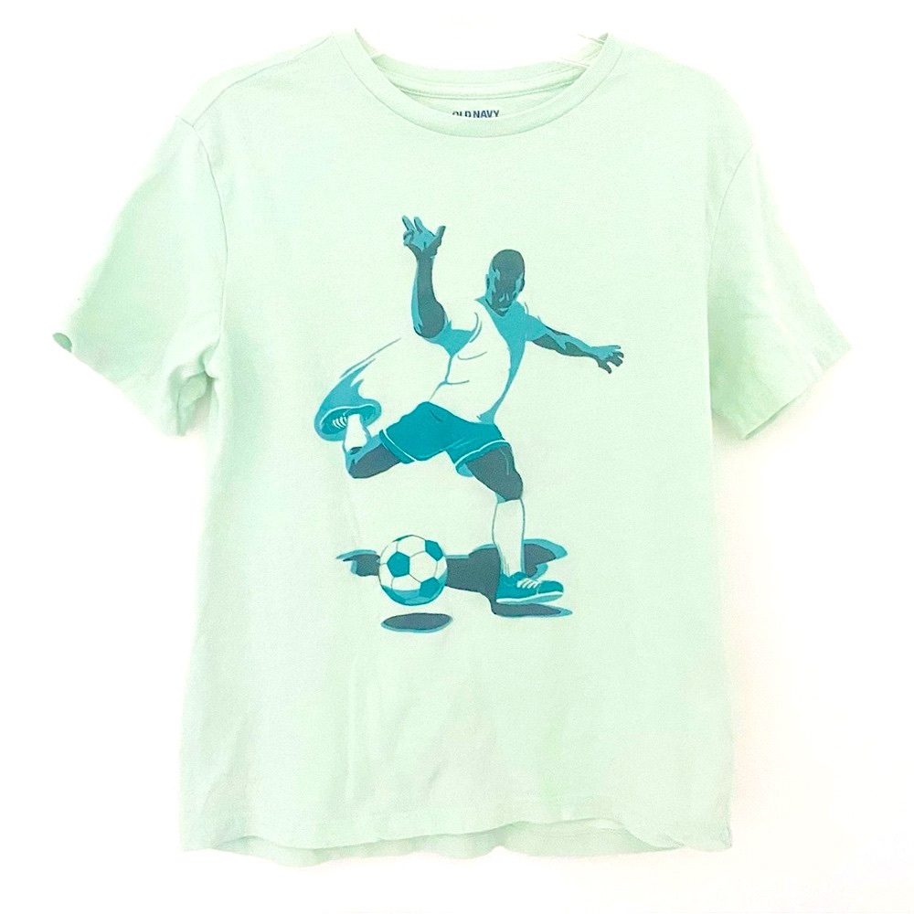 ⚽️Old Navy Mint Green Soccer Graphic Tee SZ L